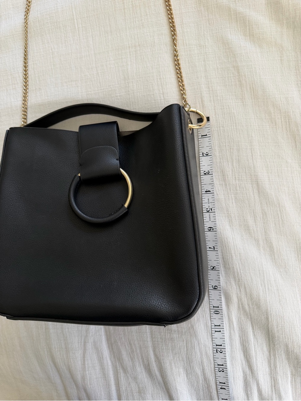 Zara Black Purse With Ring Closure - Picture 6 of 8